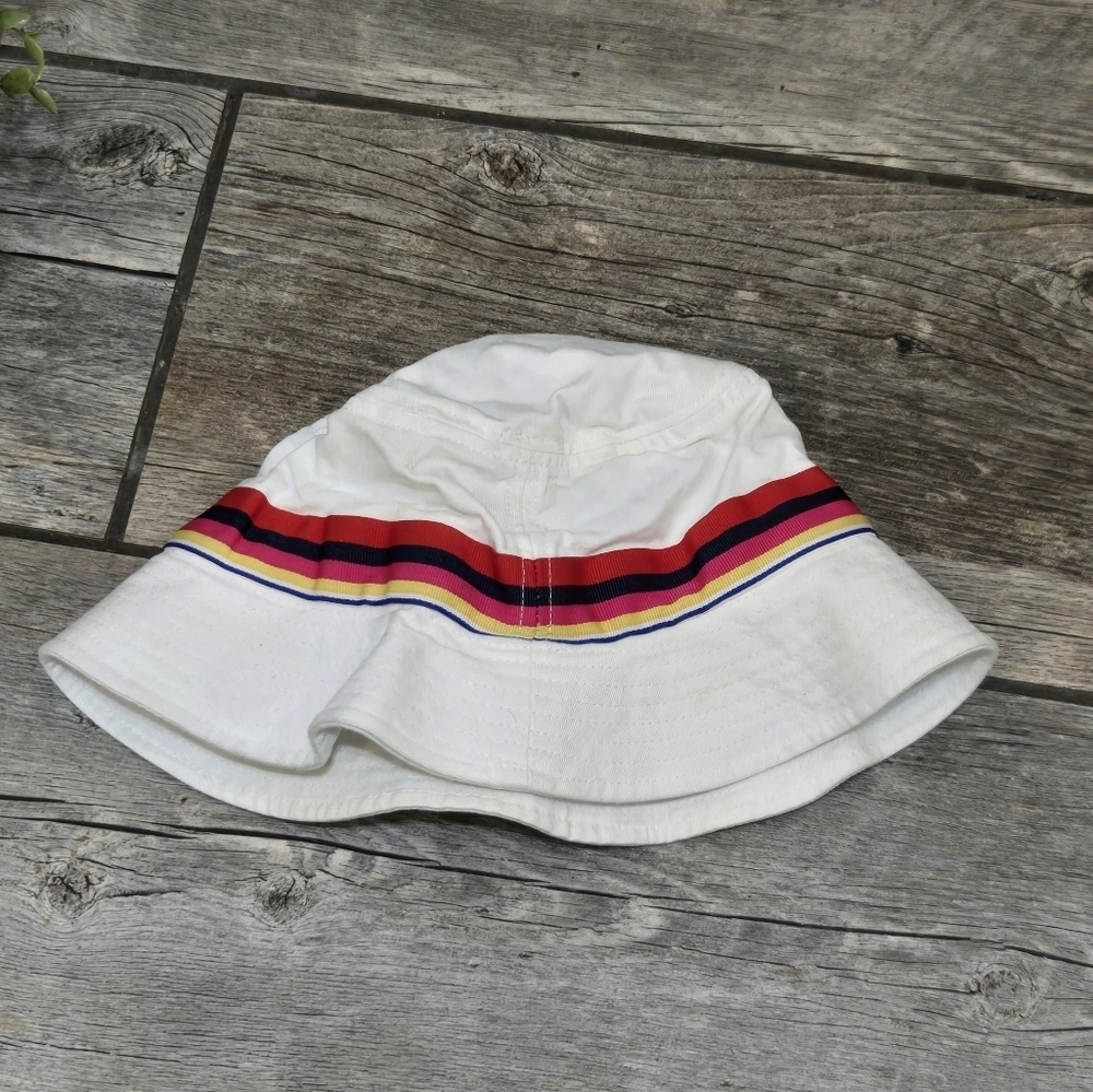 Tommy Jeans White and Colorful Stripes Y2K Bucket Hat - Picture 4 of 8